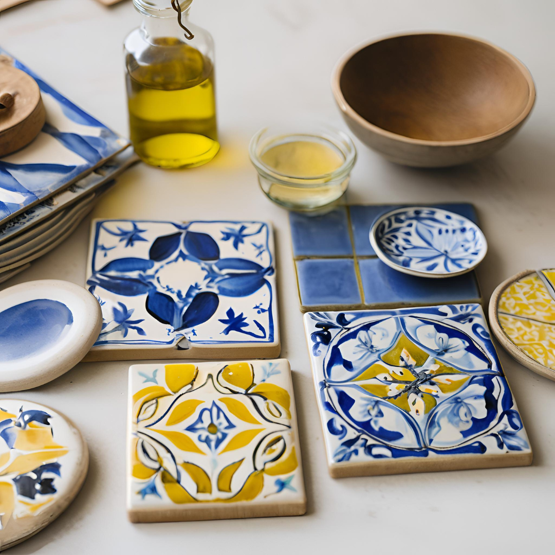 Mediterranean Tile Coasters