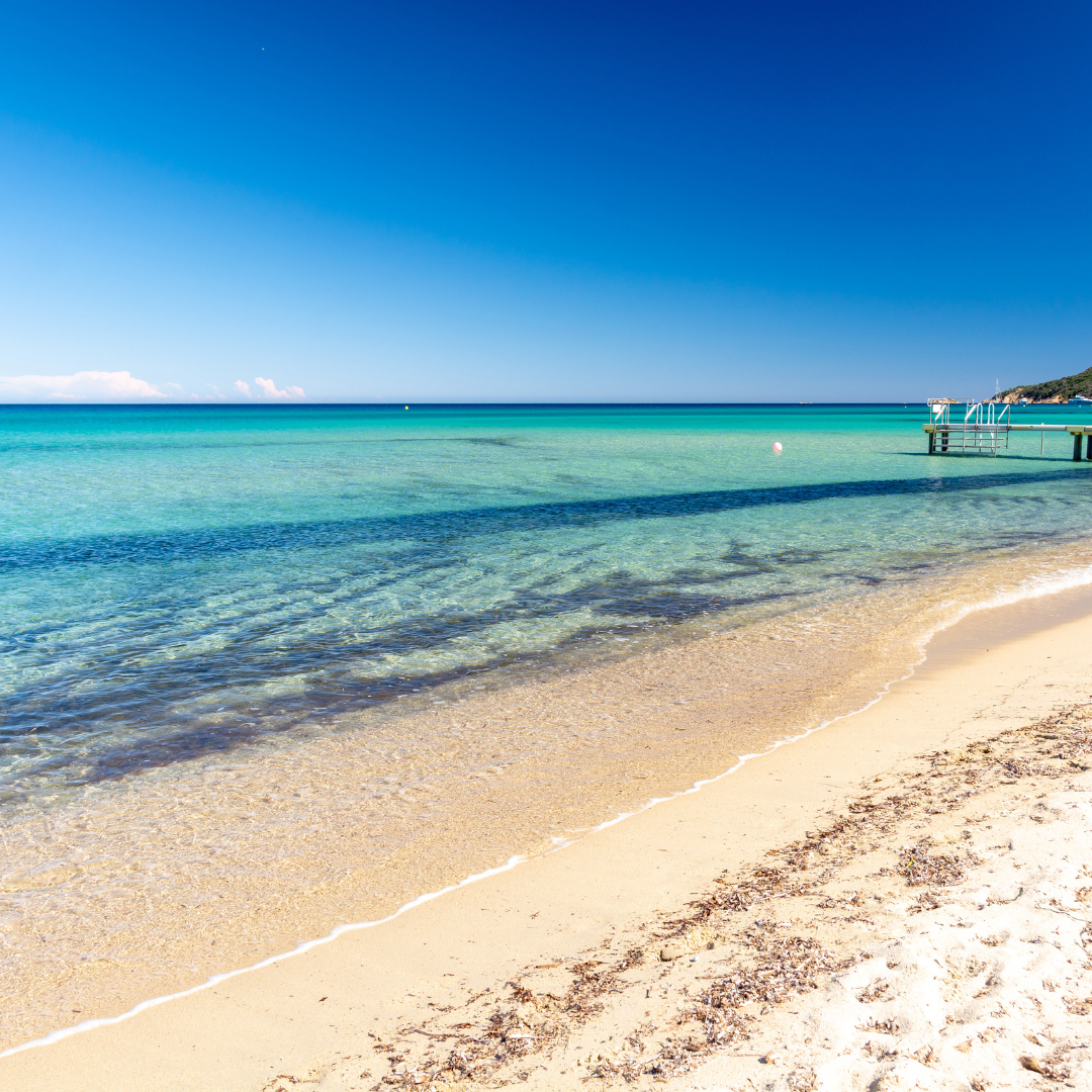 Pampelonne Beach in Saint Tropez and Ramatuelle