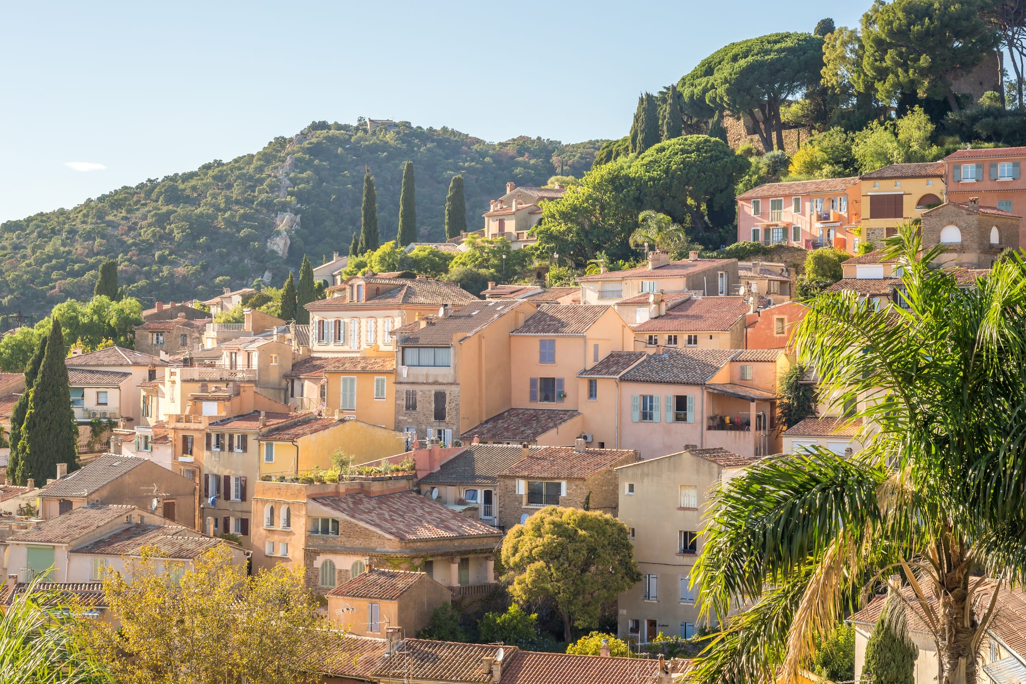 Bormes-les-Mimosas, with its colorful streets and breathtaking views of the Mediterranean hills