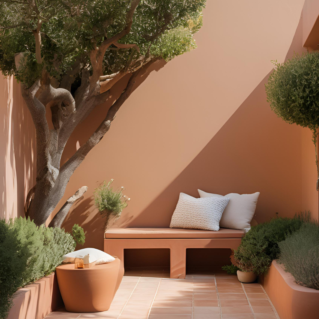 Terracotta-Inspired Mediterranean Patio