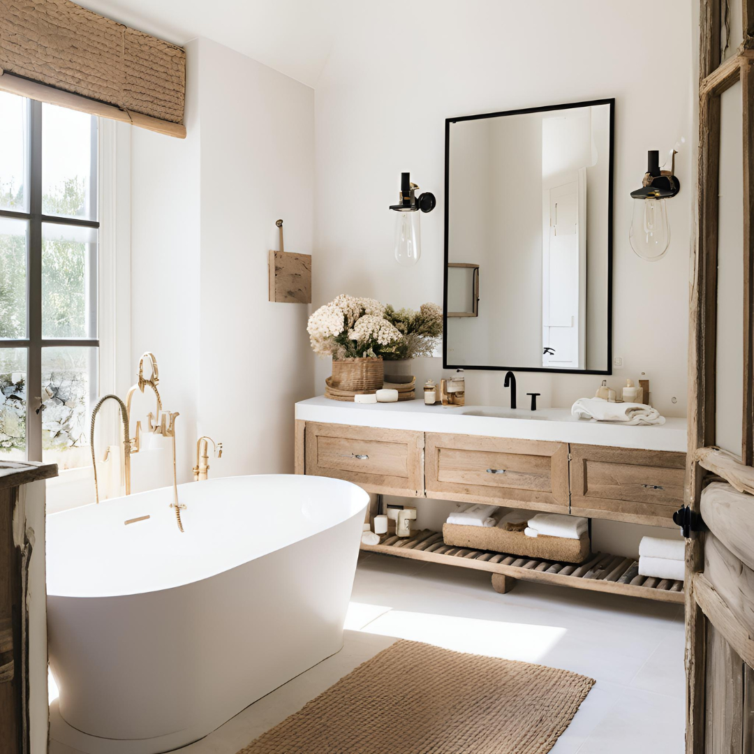 How to decorate a modern French Country Bathroom: 9 Ideas